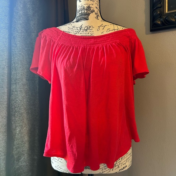 Red Women's Top by Express - Picture 2 of 9